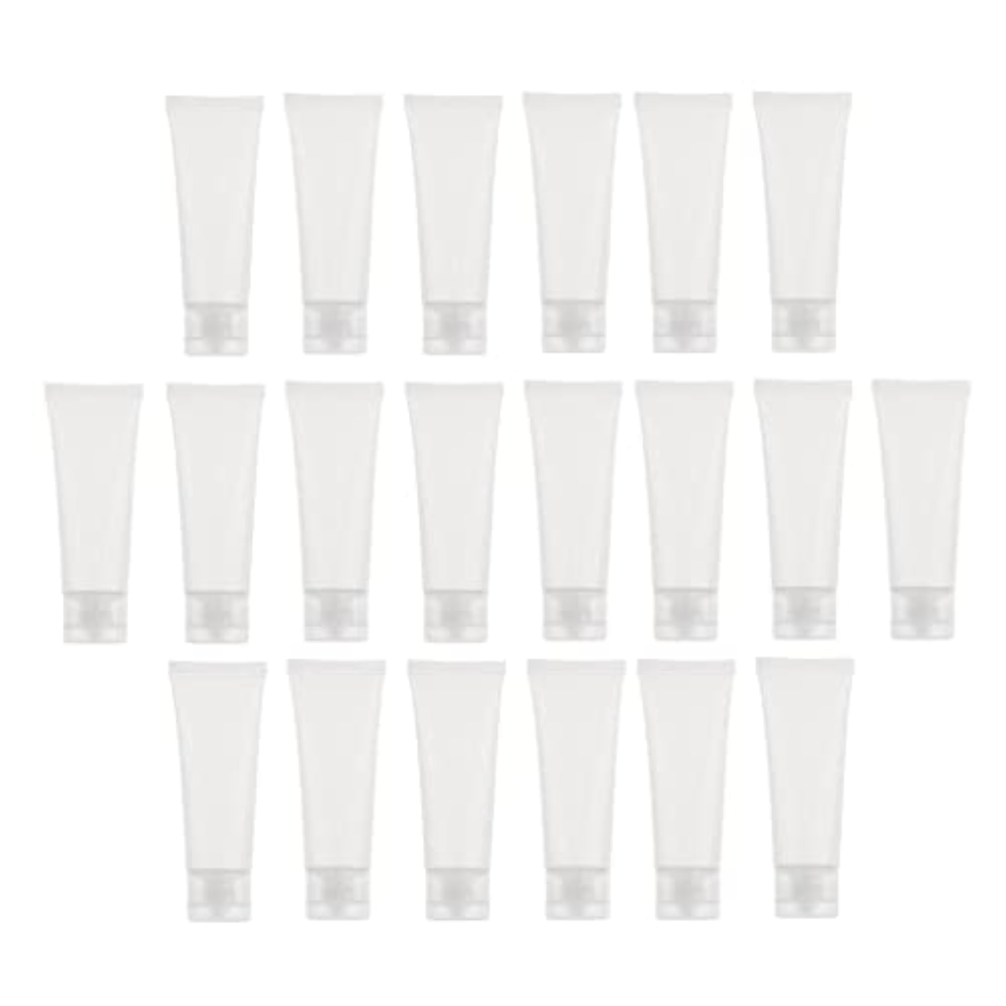 80x Mini 50ml Empty Cosmetic Soft Tubes Flip Cap